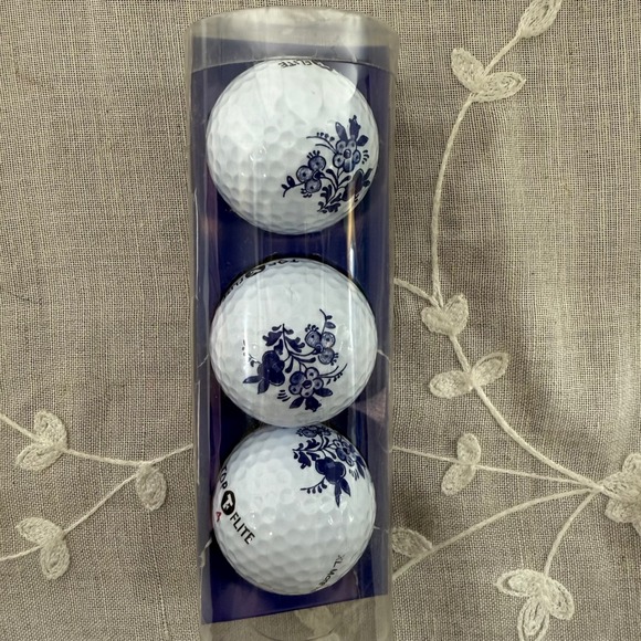 Top Flite Golf Balls Delft Design Holland‎ Gallery 3-Ball Tube Set - Picture 1 of 6